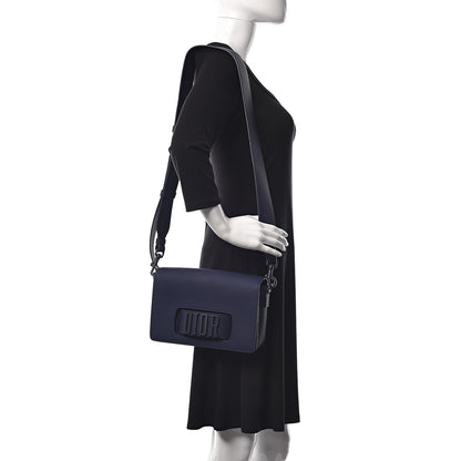 Christian Dior Ultra Matte Calfskin Dio(r)evolution Flap Bag Navy 2 of 15