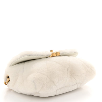Chanel Shearling Quilted Single Flap White 4 of 10