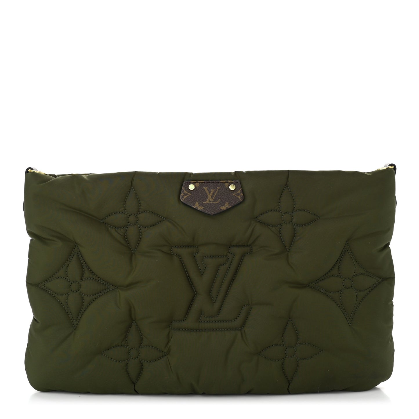 Econyl Monogram Pillow Maxi Multi Pochette Accessories Maxi Pochette Kaki