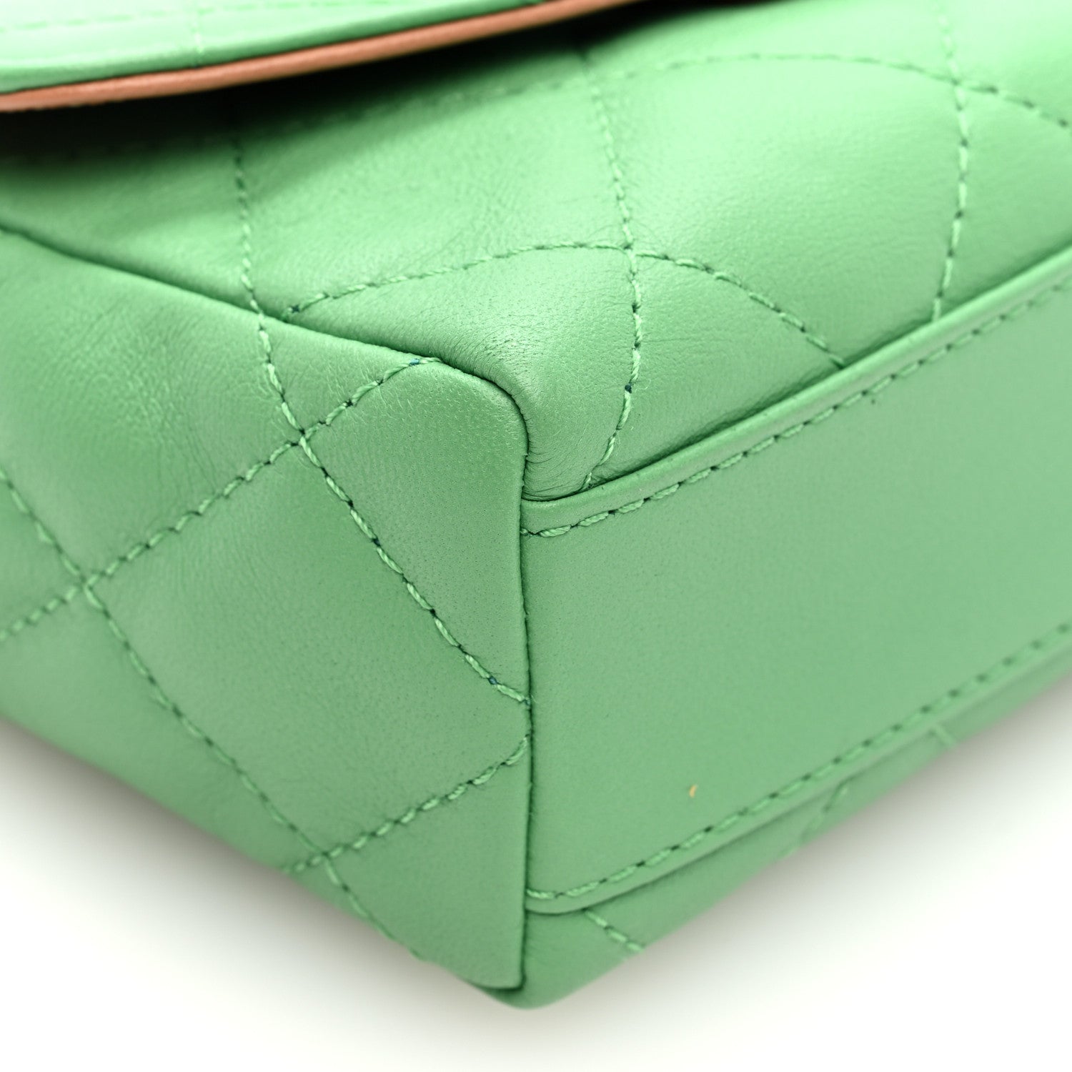 Chanel Lambskin Mixed Fibers Quilted Small Cocovado Flap Green 9 of 10
