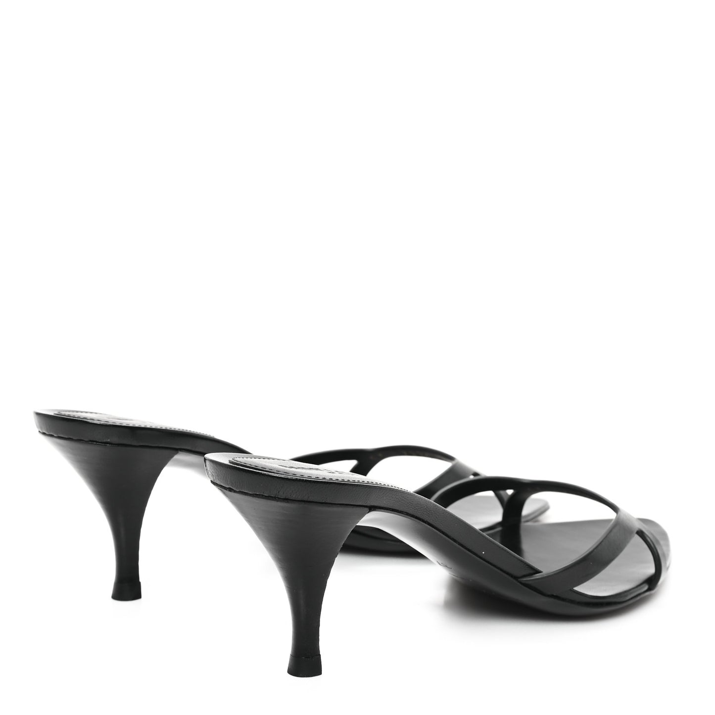 Calfskin Maine Liscio Carla 60 Mules 37 Black