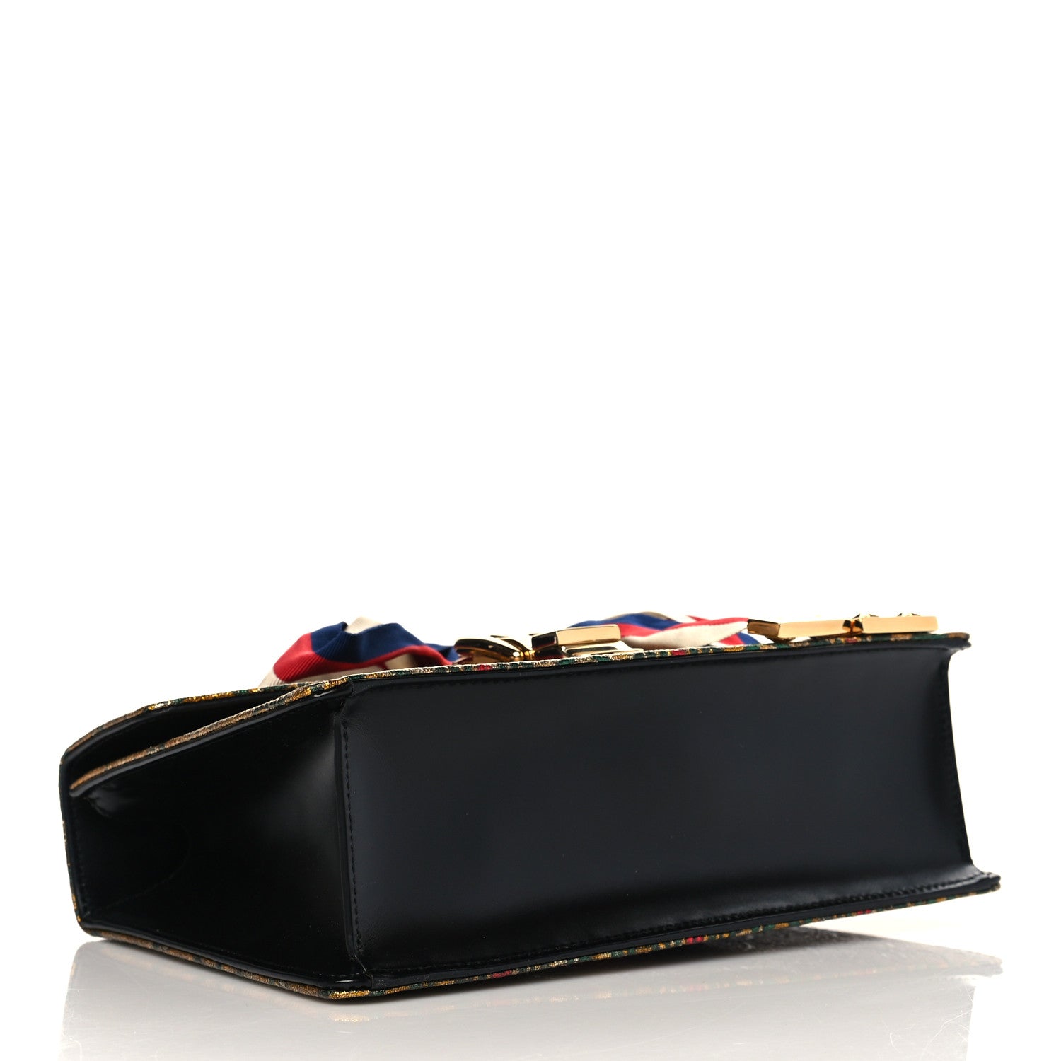 Gucci Iridescent Brocade Small Sylvie Shoulder Bag Gold 3 of 5