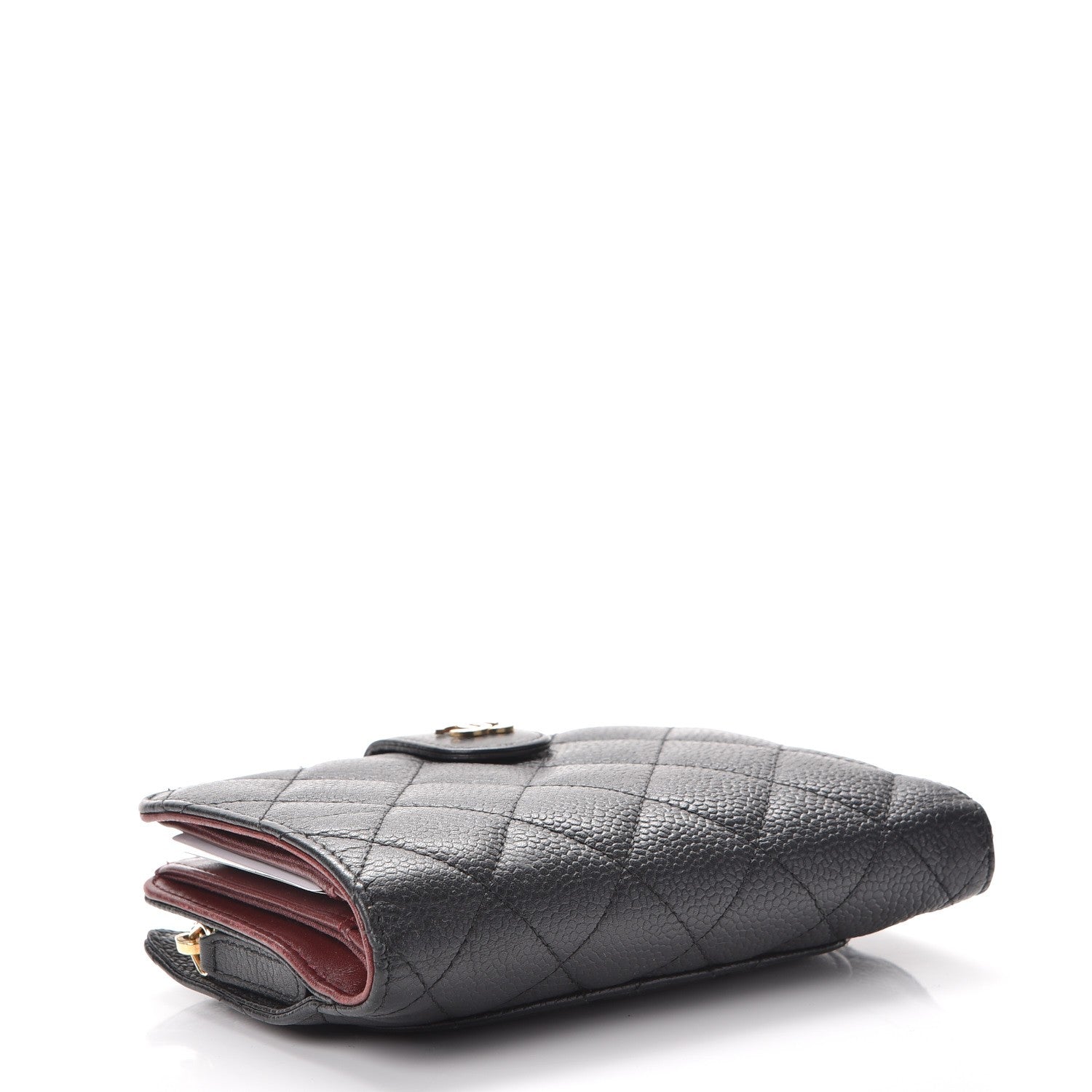 Chanel Caviar Quilted Zipped Pocket Wallet Black 4 of 14