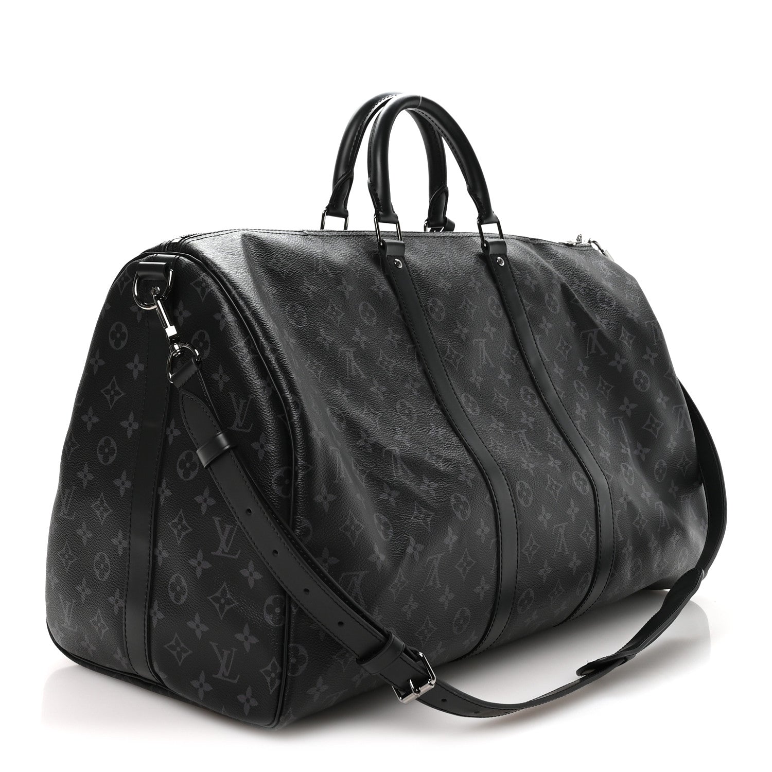 Louis Vuitton Monogram Eclipse Keepall Bandouliere 55 2 of 9