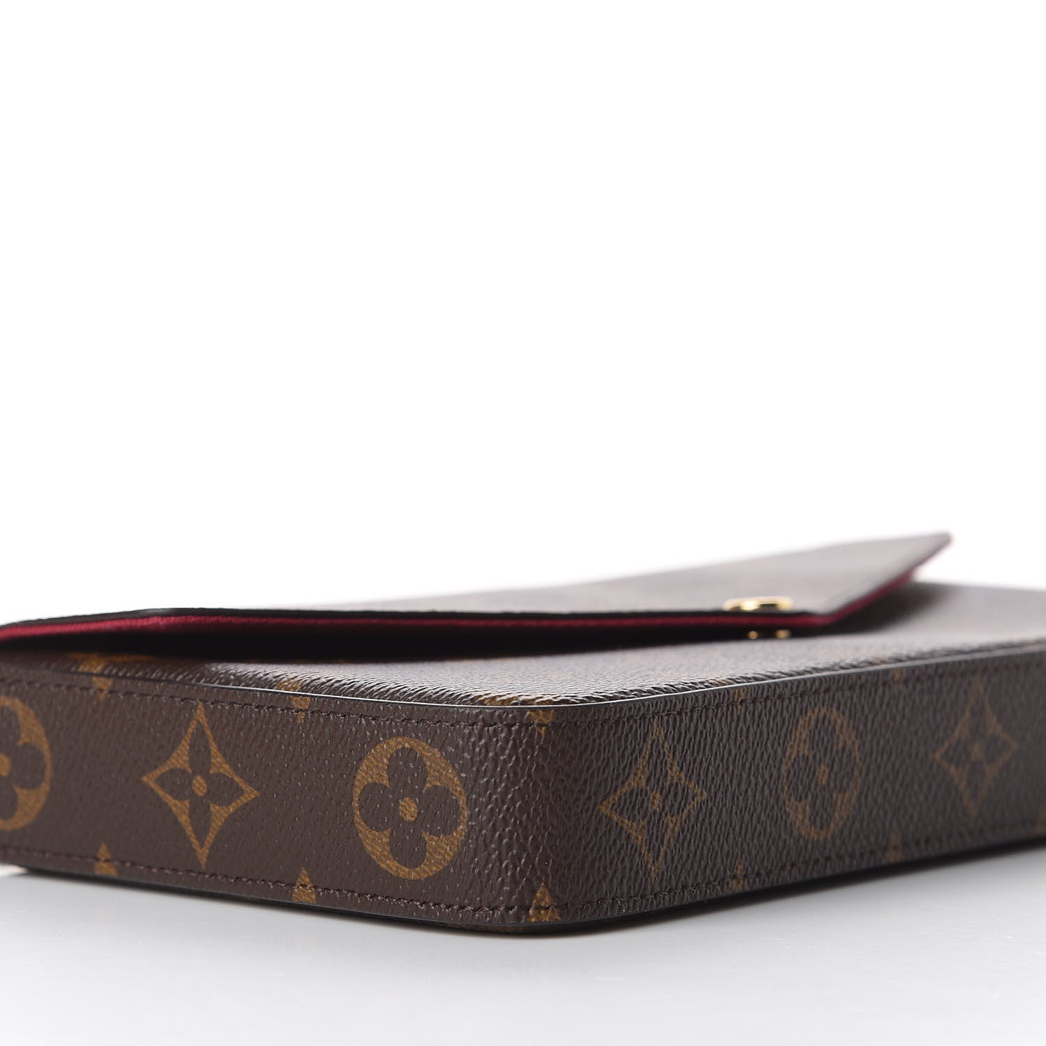Louis Vuitton Monogram Pochette Felicie Chain Wallet Fuchsia 6 of 13