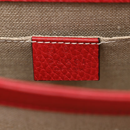 Gucci Dollar Calfskin Small Interlocking G Shoulder Bag Red 6 of 11