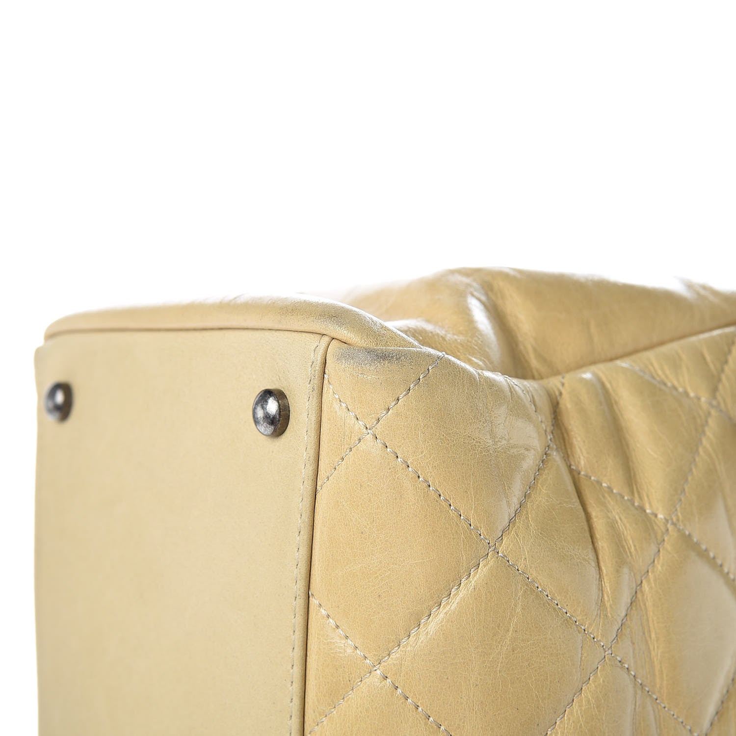 Chanel Calfskin Quilted Large Front Flap Tote Beige 13 of 15