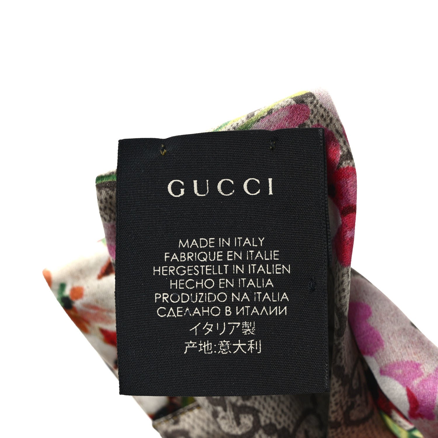 Gucci Silk Monogram Blooms Print Headband Antique Rose 5 of 5