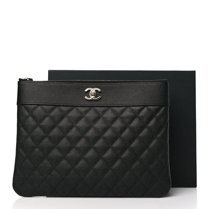 Chanel Caviar Quilted Medium Vintage Mademoiselle Cosmetic Case Black 11 of 11