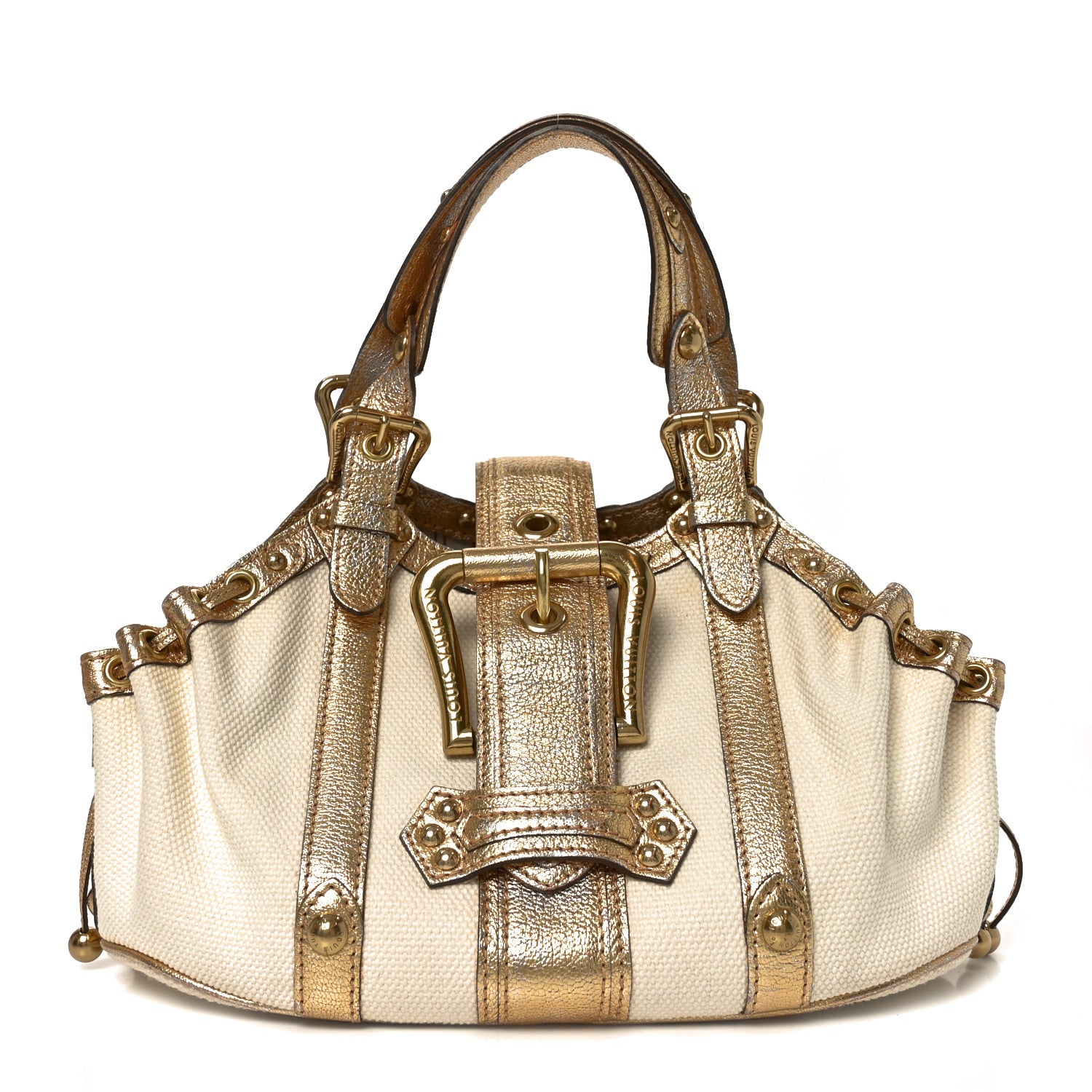 Louis Vuitton Antigua Theda GM Ecru Gold 1 of 10