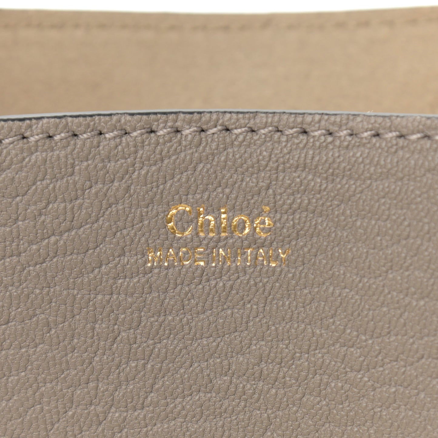 Grained Lambskin Drew Shoulder Bag Motty Grey