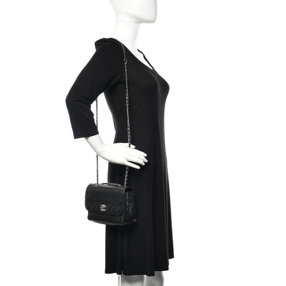 Chanel Calfskin Mini Tramezzo Flap Black 2 of 12