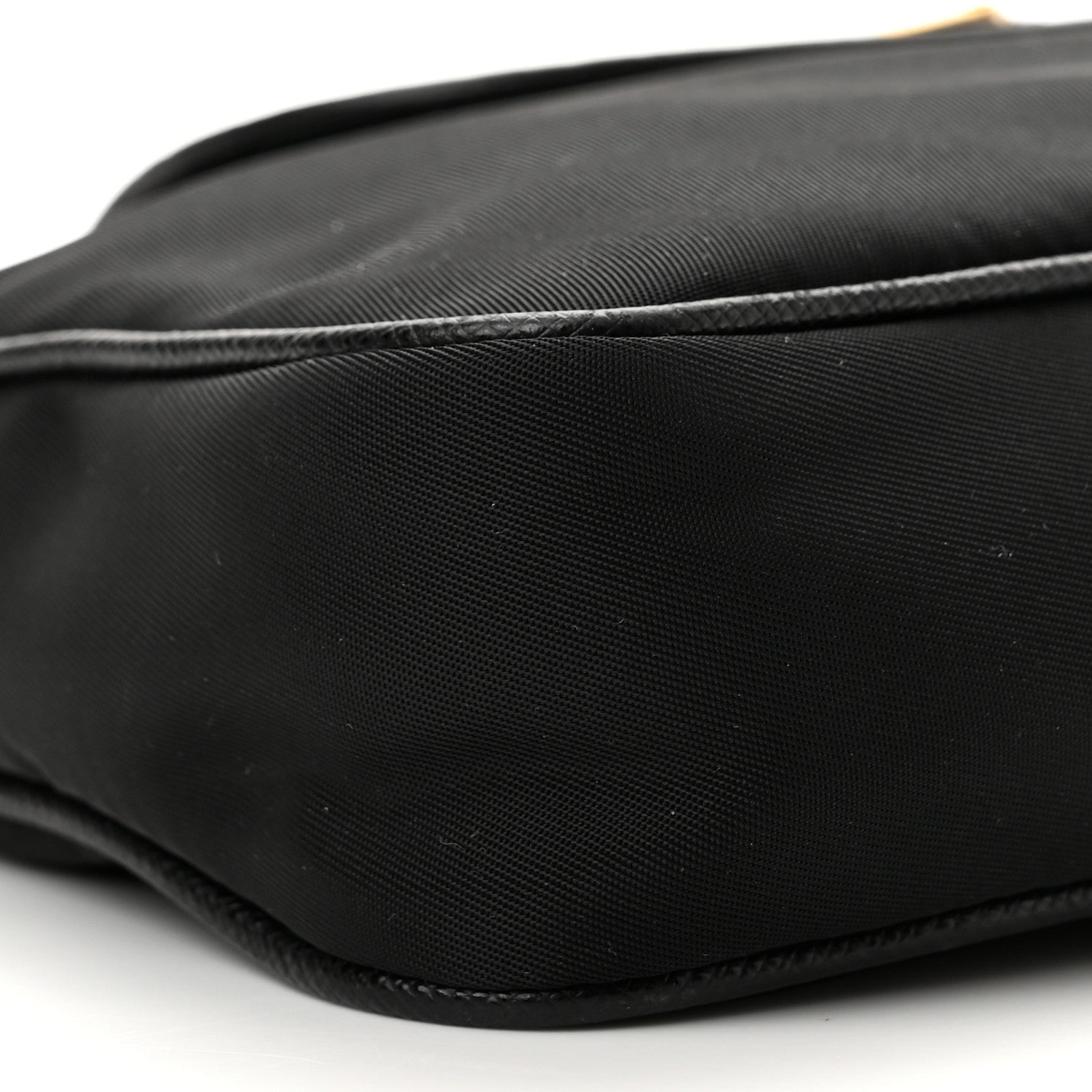 Prada Tessuto Nylon Saffiano Crossbody Bag Black 8 of 9