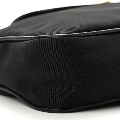 Prada Tessuto Nylon Saffiano Crossbody Bag Black 8 of 9