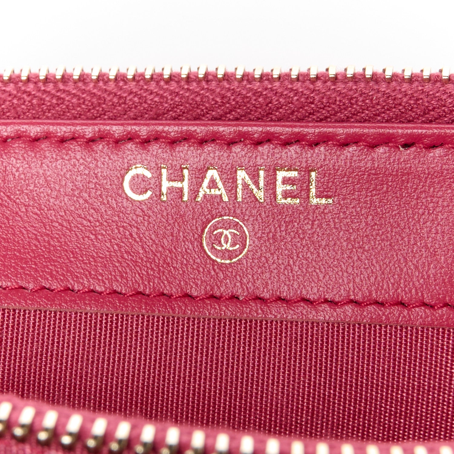 Chanel Caviar Quilted CC Filigree Clutch With Chain Red 8 of 14
