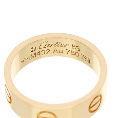 Cartier 18K Yellow Gold 5.5mm LOVE Ring 53 6.5 5 of 5