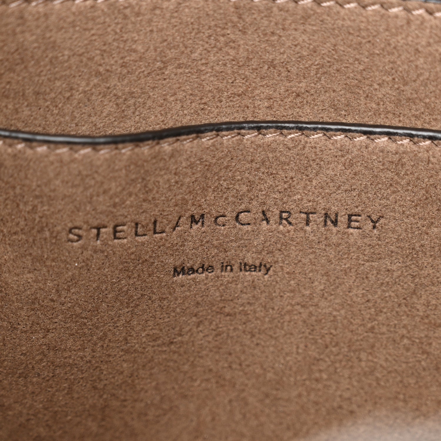 Stella McCartney Eco Alter Nappa Perforated Logo Mini Crossbody Dark Taupe 6 of 9