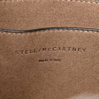 Stella McCartney Eco Alter Nappa Perforated Logo Mini Crossbody Dark Taupe 6 of 9