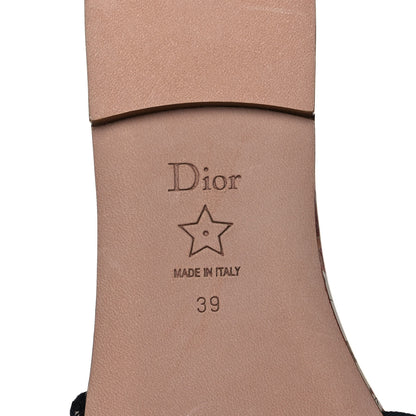 Christian Dior Canvas Jardin d’Hiver Embroidered Dway Flat Slide Sandals 39 White Multicolor 6 of 7