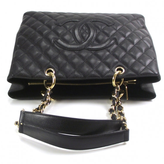 Chanel Caviar Grand Shopping Tote GST Black 5 of 10