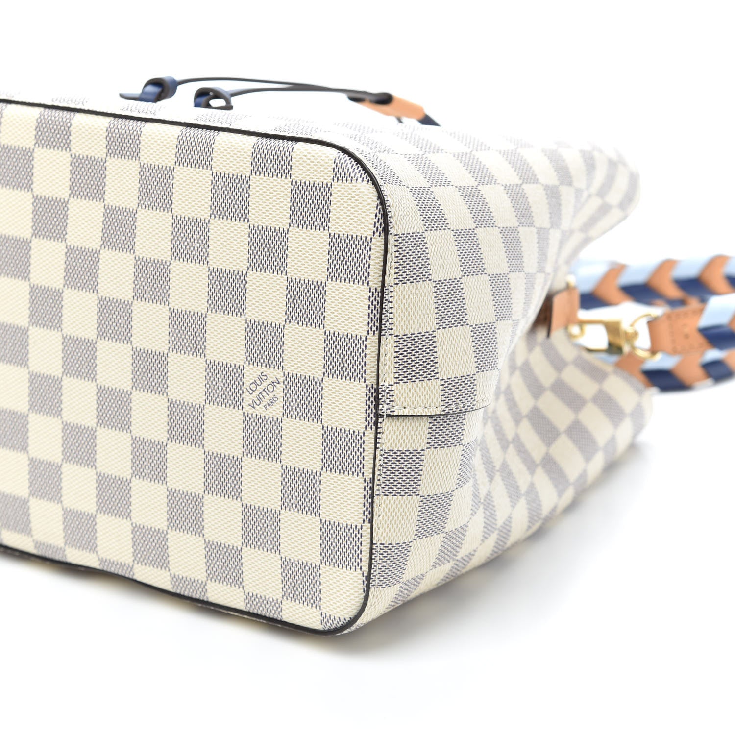 Louis Vuitton Damier Azur Braided Neonoe MM Blue 10 of 10