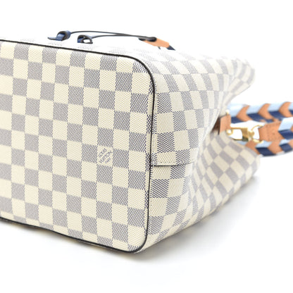 Louis Vuitton Damier Azur Braided Neonoe MM Blue 10 of 10