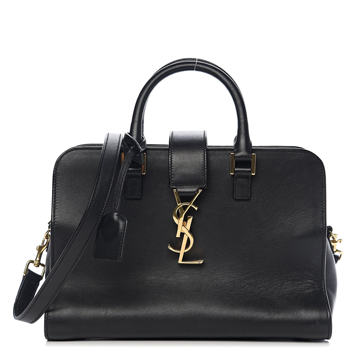 Calfskin Monogram Baby Cabas Black