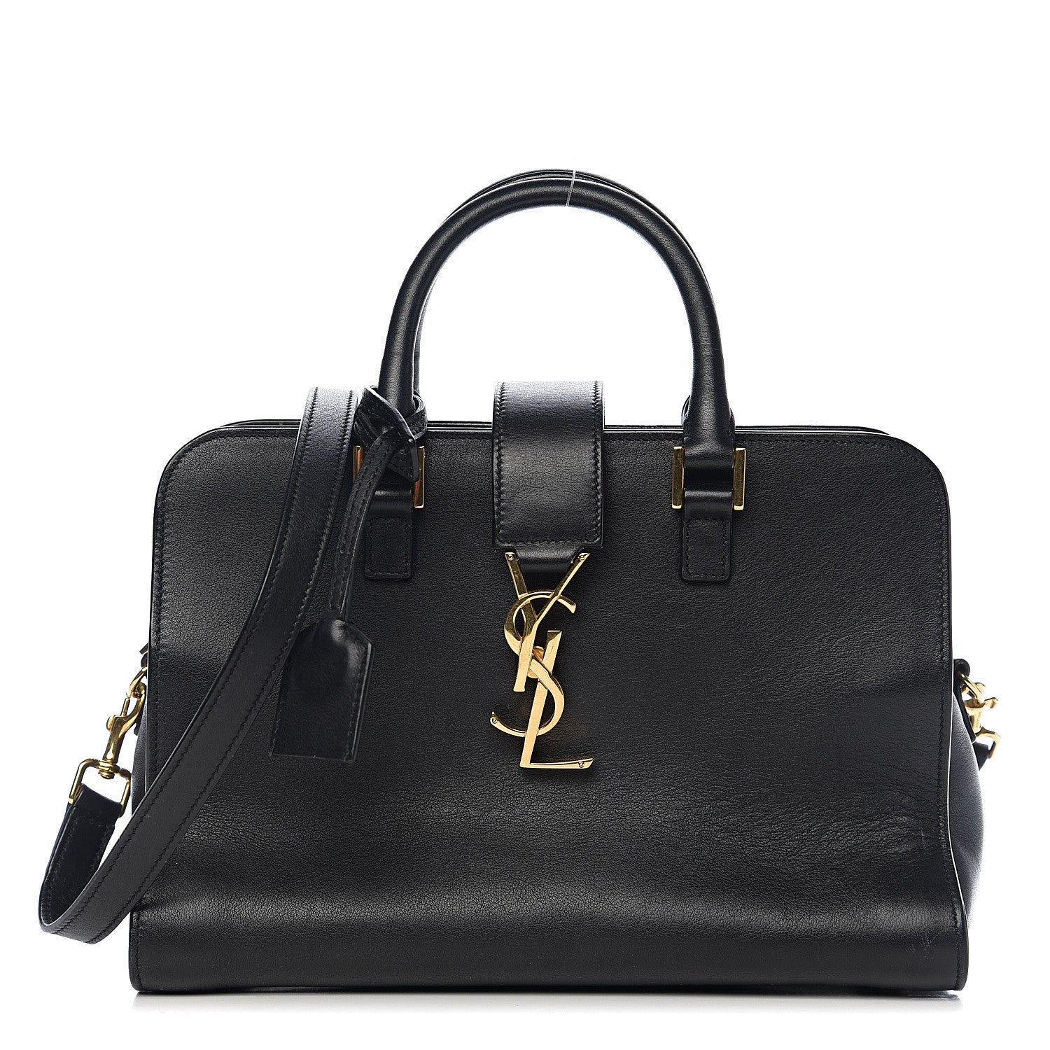 Saint Laurent Calfskin Monogram Baby Cabas Black 1 of 15