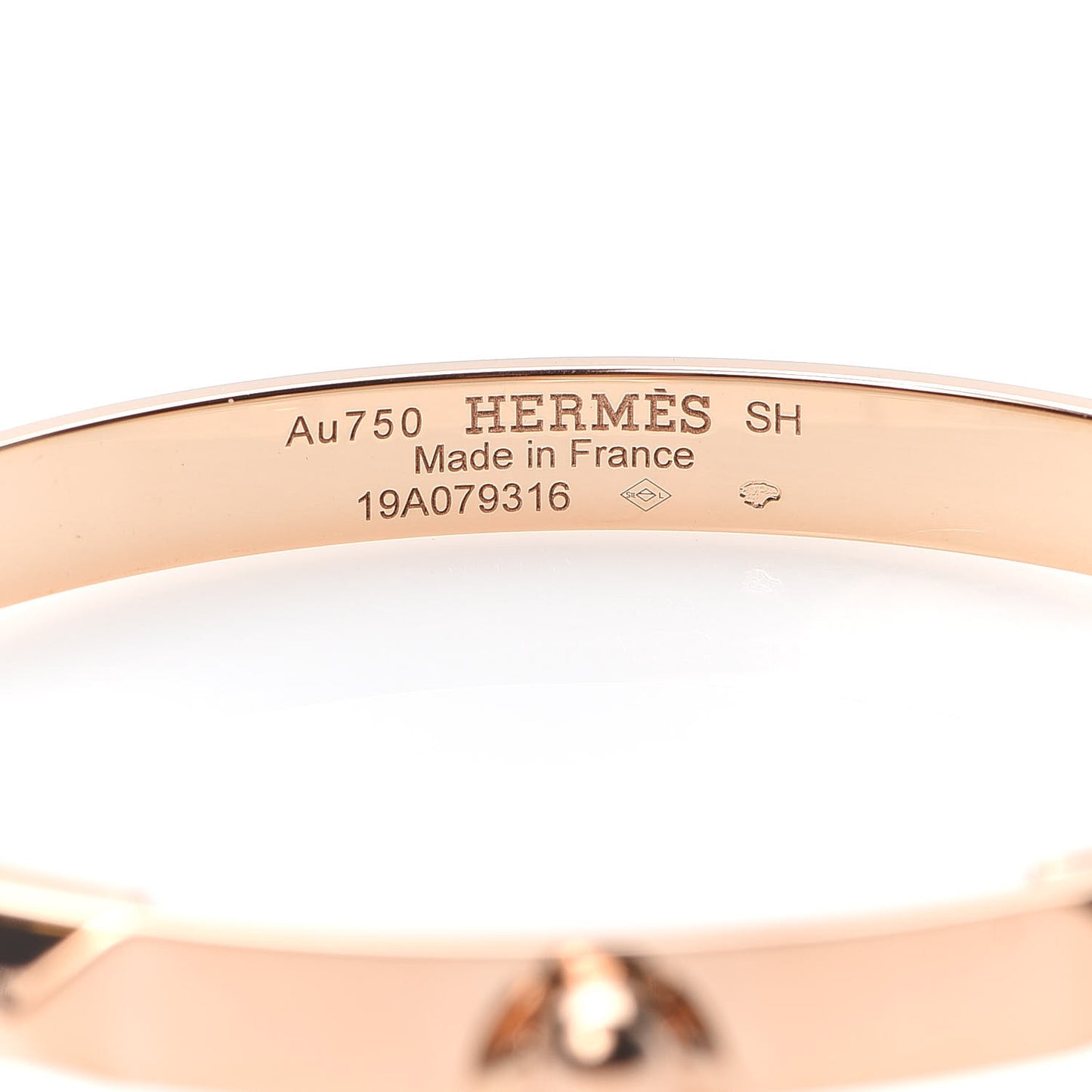 18K Rose Gold PM Collier De Chien Bracelet SH