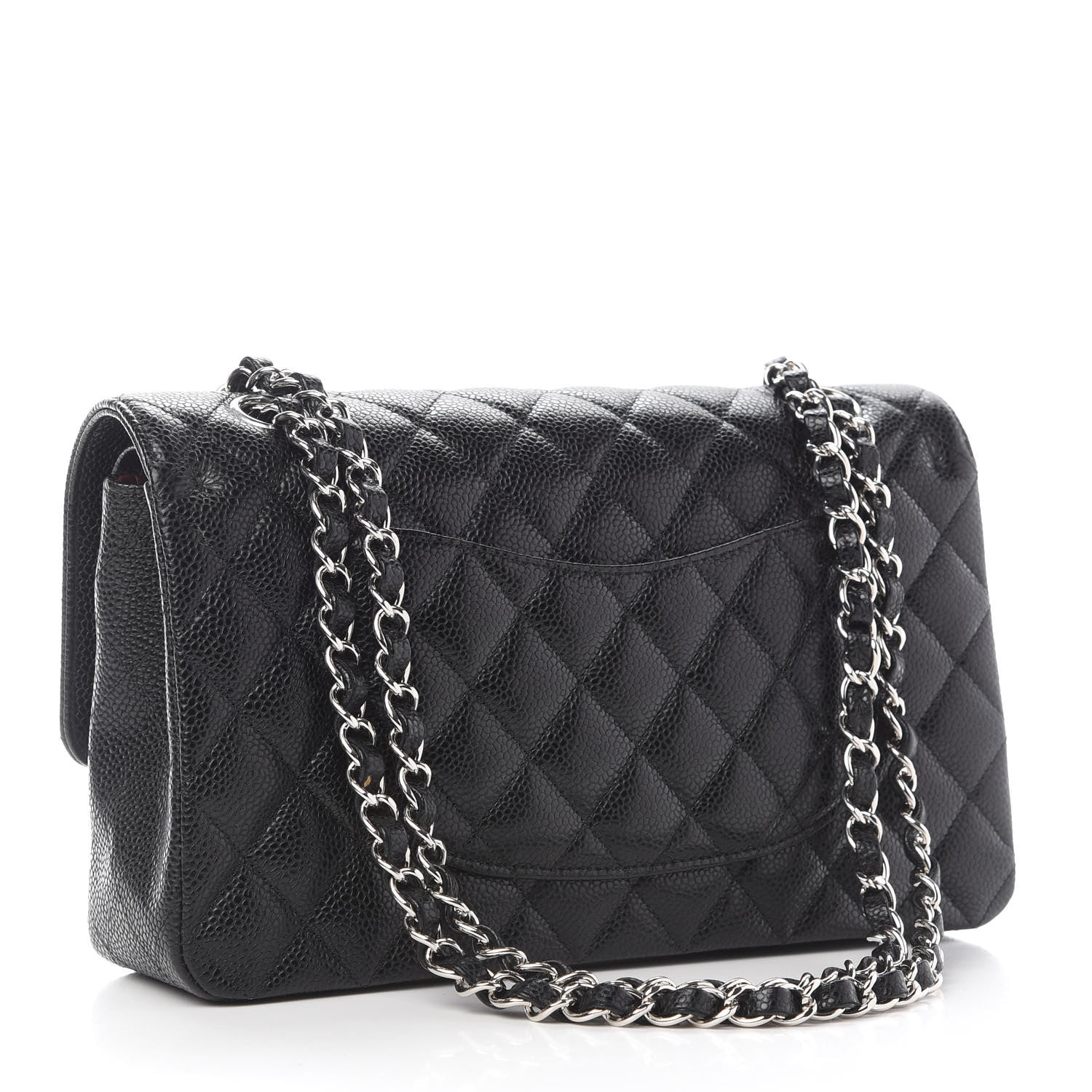 Chanel Caviar Quilted Medium Double Flap Black 2 of 8