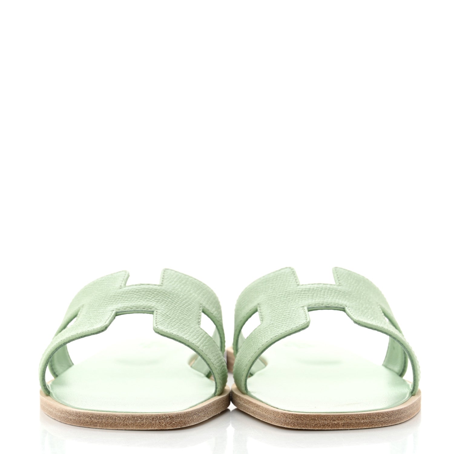 Hermes Epsom Oran Sandals 36 Vert Jade 2 of 9