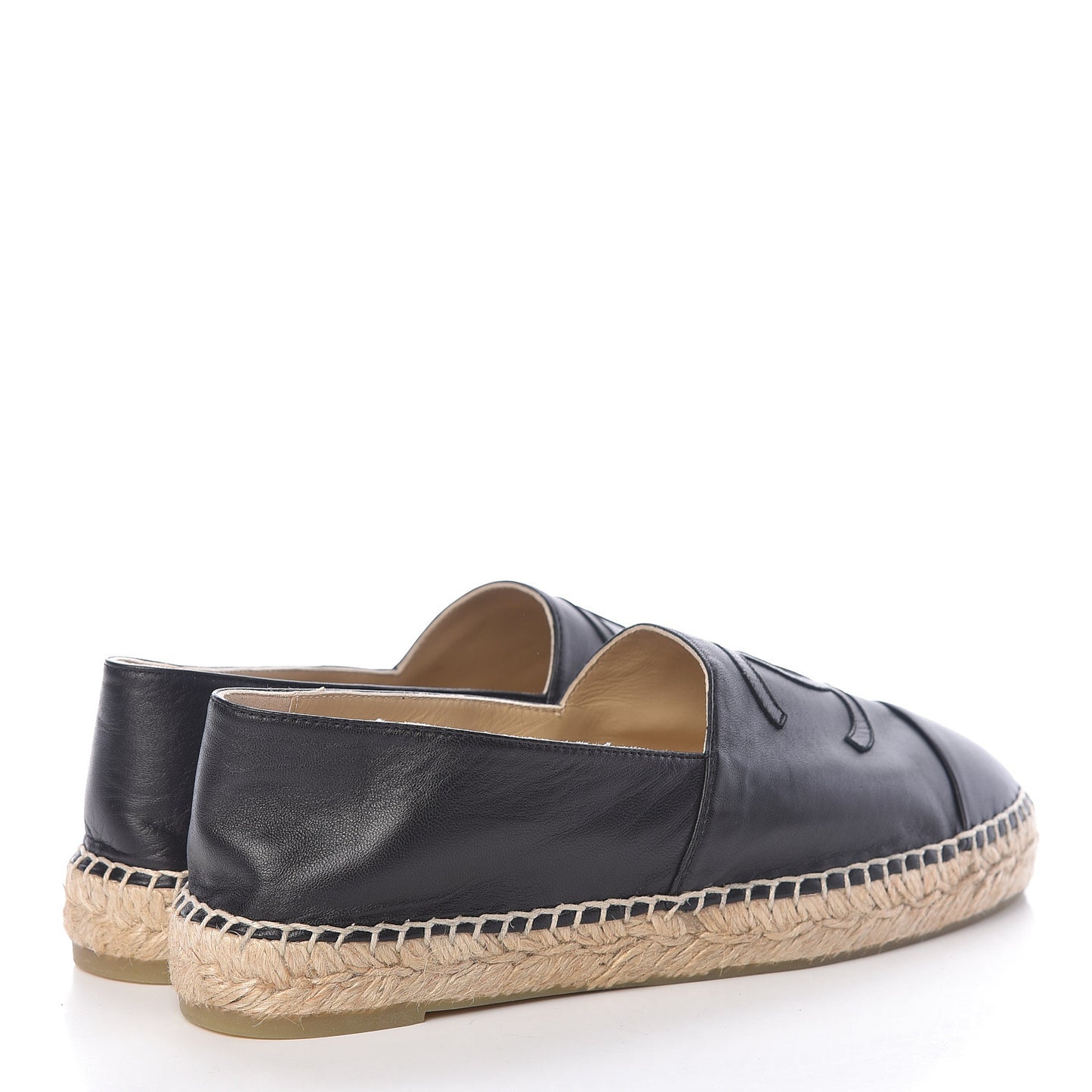 Lambskin CC Espadrilles 39 Black