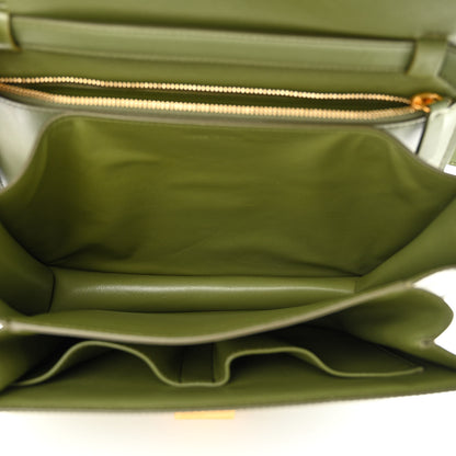 Celine Box Calfskin Classic Box Medium Flap Bag Army Green 5 of 11