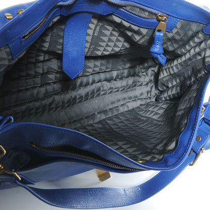 Proenza Schouler Lambskin PS1 Large Satchel Royal Blue 9 of 14