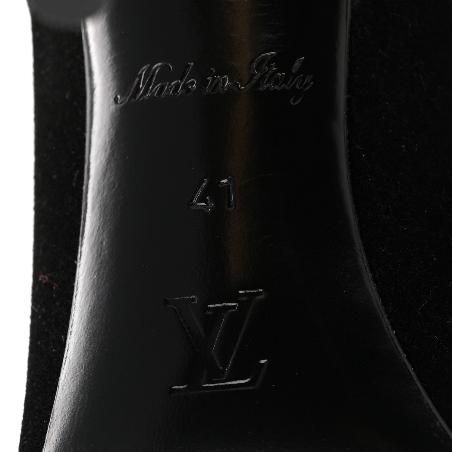 Louis Vuitton Suede High Boots 41 Black 7 of 9