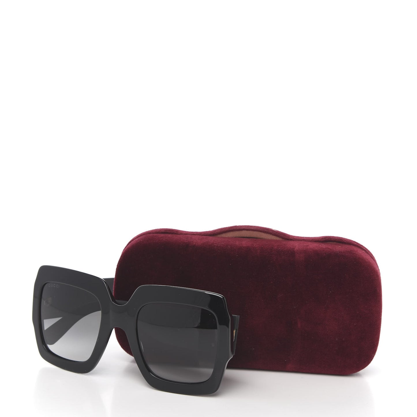 Square Frame Glitter GG0102S Sunglasses Black