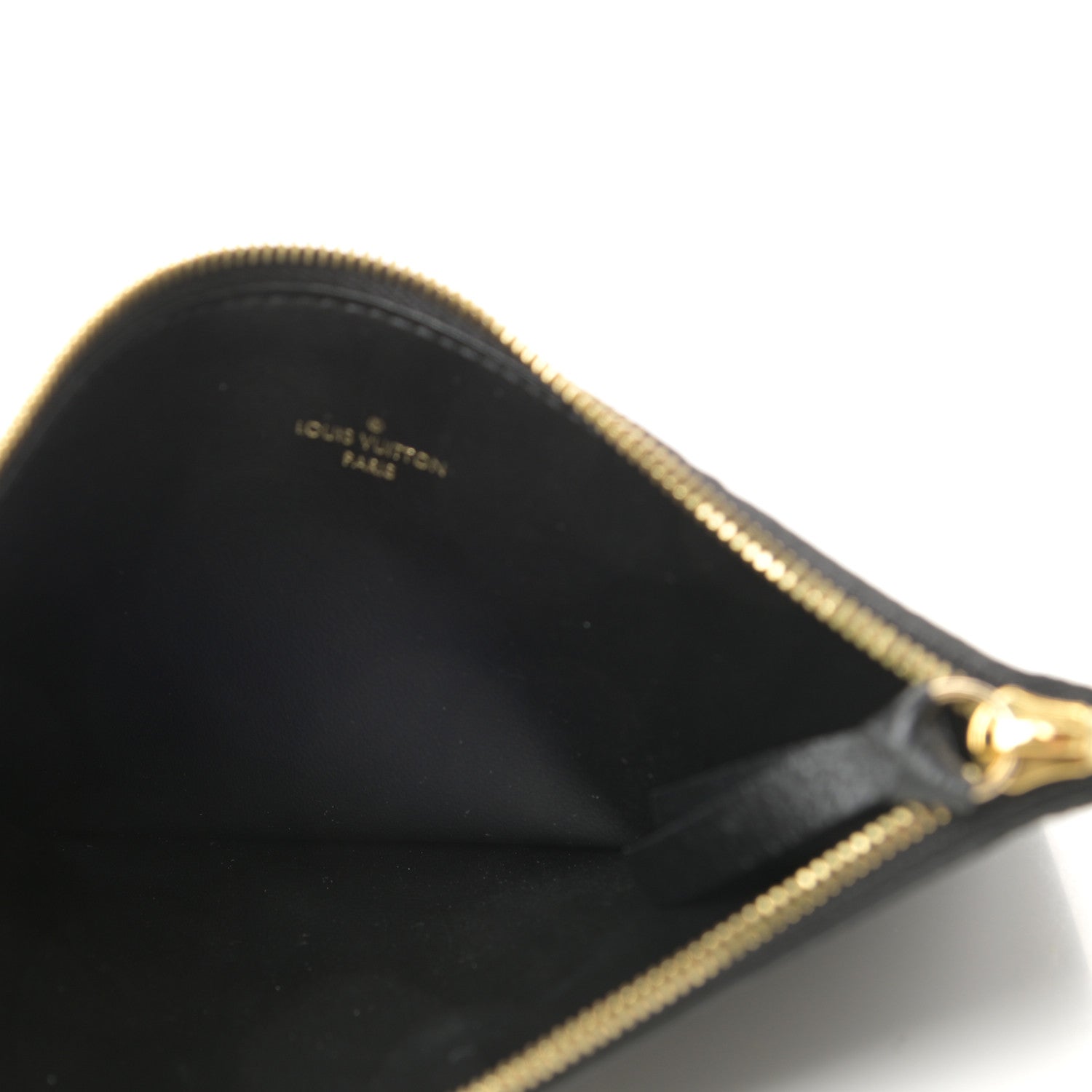 Louis Vuitton Empreinte Felicie Chain Wallet Zippered Insert Black 5 of 6