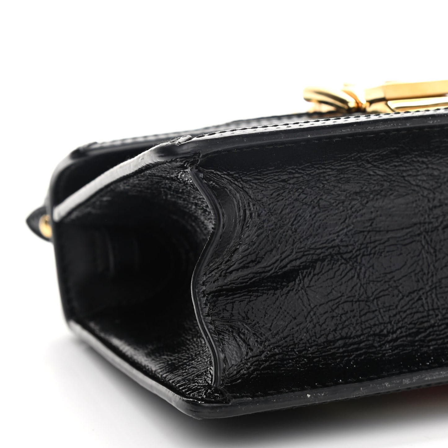 Velvet GG Monogram Mini Sylvie Top Handle Bag Black