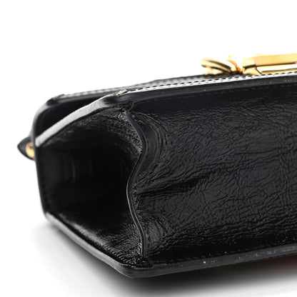 Gucci Velvet GG Monogram Mini Sylvie Top Handle Bag Black 8 of 12