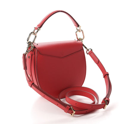 MCM Calfskin Mini Patricia Studded Crossbody Bag Red 3 of 10