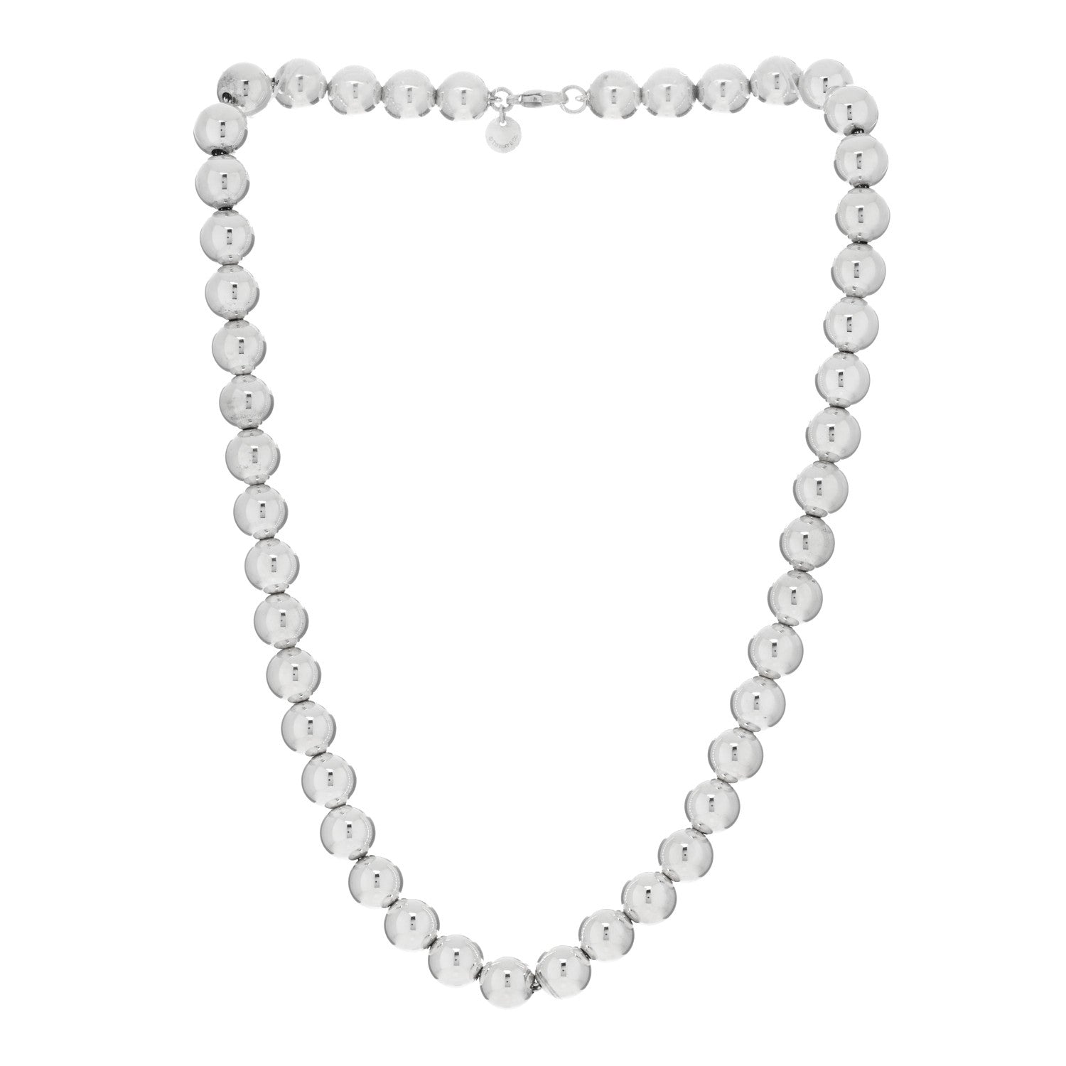 Tiffany Sterling Silver 10mm Hardwear Ball Necklace 2 of 4