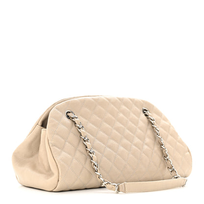 Chanel Caviar Quilted Medium Just Mademoiselle Beige 3 of 16
