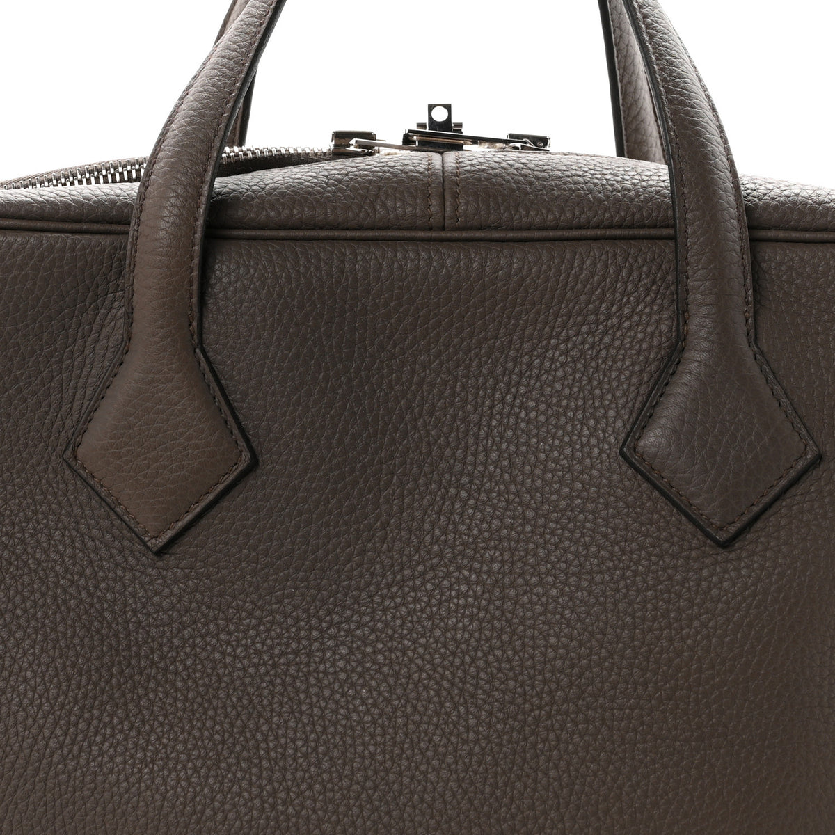 Hermes Taurillon Clemence Victoria II 12H Etoupe 8 of 10