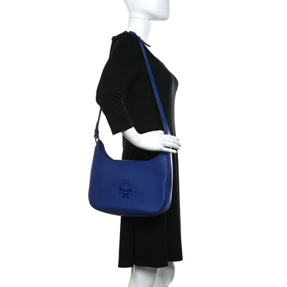 Versace Calfskin La Medusa Medium Hobo Crossbody Lapis 2 of 11