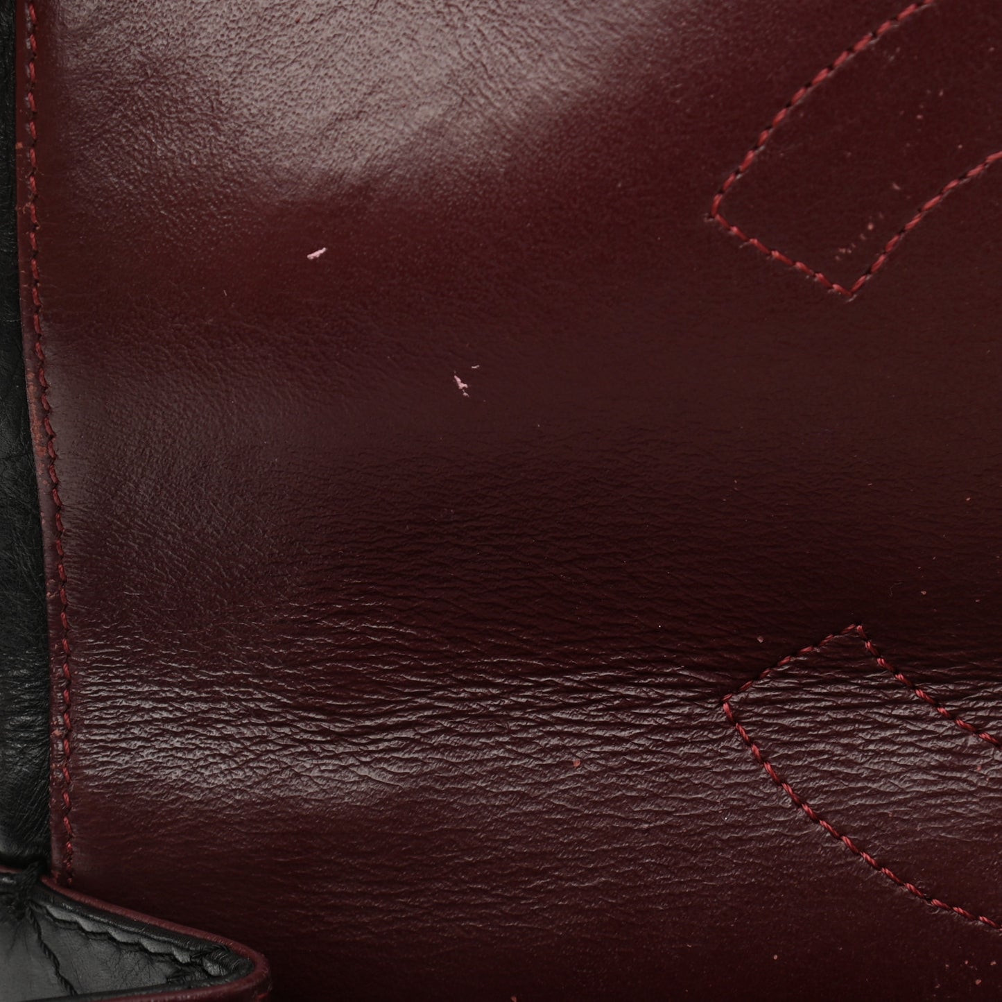 Aged Calfskin Quilted 2.55 Reissue 227 Flap Black