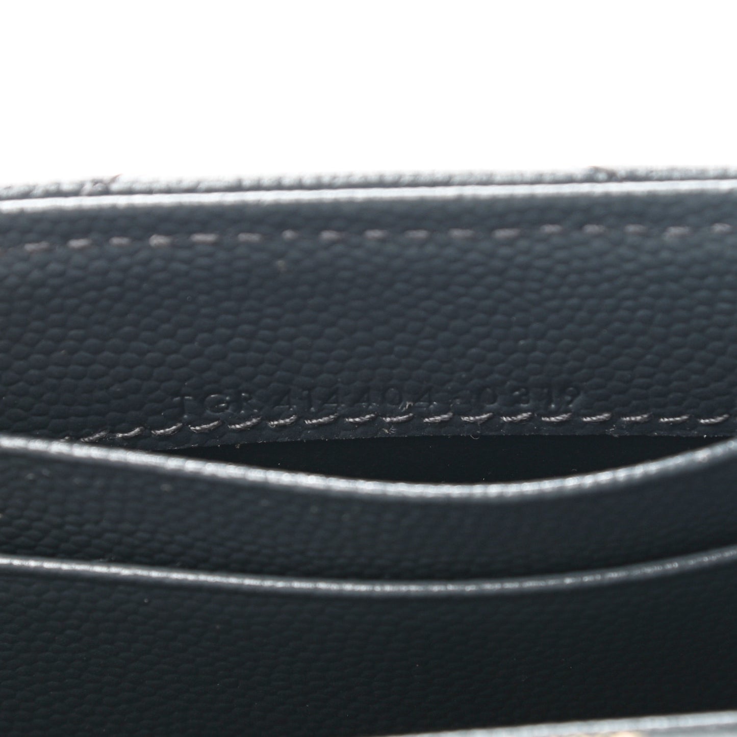Grain De Poudre Matelasse Chevron Small Monogram Envelope Wallet Dark Smog