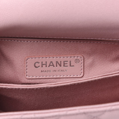 Chanel Caviar Quilted Mini Coco Handle Flap Pink 6 of 10