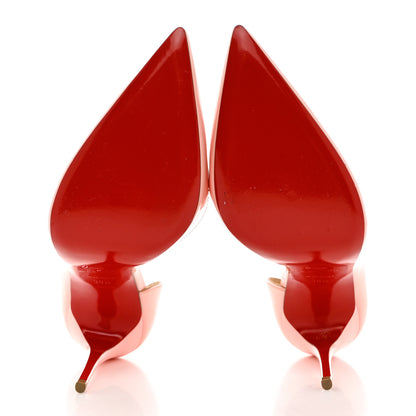 Christian Louboutin Patent Iriza 100 Pumps 38.5 Eglantine 6 of 10
