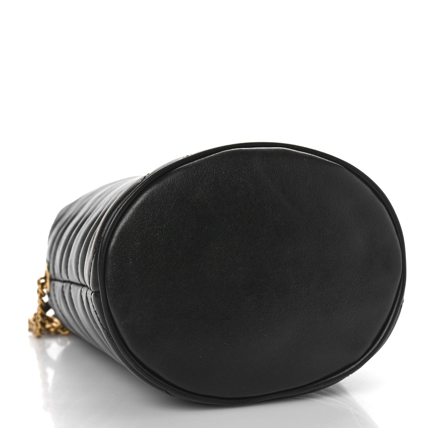Calfskin Matelasse Mini GG Marmont 2.0 Bucket Bag Black