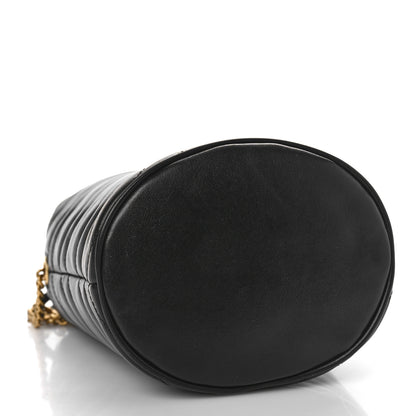 Gucci Calfskin Matelasse Mini GG Marmont 2.0 Bucket Bag Black 4 of 11
